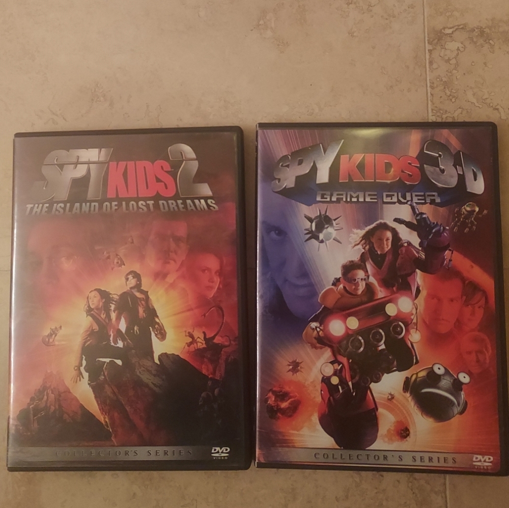 Lot Of 2 Dvds Spy Kids 2 The Island Of Lost Dreams Spy Kids 3-D Game Over Tested